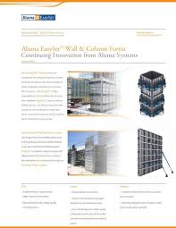 S našimi výrobkami sa môžete stretnúť nielen na slovensku, ale aj v čechách a maďarsku. Easyset Wall Column Form Brochure Aluma Easyset