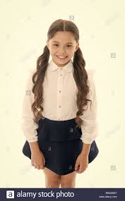 Layering up hair brings life and audacity to several other easy diy hairstyles including buns and oh, this is so damn easy; Cute And Stylish Gorgeous Tails Perfect For Every Day Of Week Cute Everyday Back To School Hairstyles Schoolgirl Happy Smiling Pupil Long Curly Hair Hairstyle For Schoolgirl Nice And Easy Stock Photo