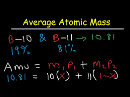 In order to find the average atomic mass, you do not need to know the mass of each atom in existence, as this is literally impossible. Average Atomic Mass Practice Problems Youtube