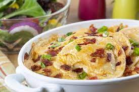 Cheesy Bacon Pierogi Bake Recipe Mr Food Recipes Cheesy Bacon Recipes