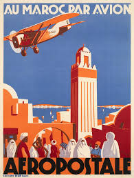 Nord express original vintage french art deco rail poster 1920s. 1928 Morocco Aviation Travel Poster Art Deco Travel Posters Deco Poster Art Deco Poster