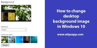 Click right on the image, and select the set as desktop background option from the menu. How To Change Desktop Background Picture Solid Colour And Slideshow In Windows 10 Tips Application
