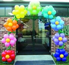 Birthday Flowers And Balloons Images Flower Balloon Arch Balloon Flower Balloondecorationdiy Balloon Flowers Balloon Decorations Balloons