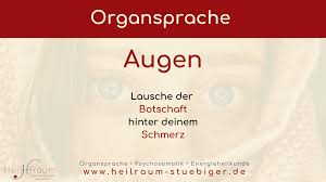Organsprache Augen C Stubiger Heilpraktikerin Munchen Starnberg