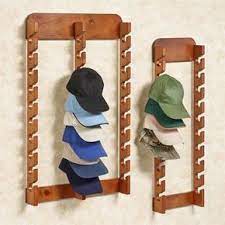 Wood Cap Display Wall Rack Holds Up To 30 Hats Porta Bone Decoracao De Casa De Madeira Cabides De Parede