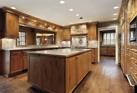 pecan wood kitchen cabinets