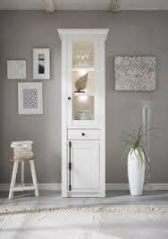 Vintage Vitrine Tinnum In Pinie Weiss Nachbildung Vitrineskabe