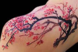 Cherry Blossom Tattoos Designs And Ideas Page 17 Cherry Blossom Tattoo Shoulder Blossom Tattoo Cherry Blossom Tattoo