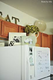 Home By Ally More Updates Because They Never End Fridge Decor Top Of Cabinet Decor Home Decor
