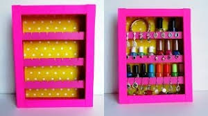 So all of my nail polishes used to sit in a box under the bed, and i decided to organize it! How To Make Your Own Nail Polish Rack Diy Projects Craft Ideas How To S For Home Decor With Videos