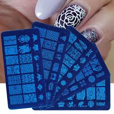Maybe you would like to learn more about one of these? Buy Nail Stamping Kit 5pc Floral Animal Nail Art Stamping Plate 12 Color Holographic Star Nail Glitter Sequins Flakes 1pc Nail Stamping Stamper Scraper Nail Art Tools Set Star Glitter Online
