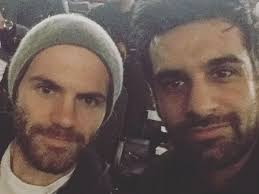 Manchester Utd star Juan Mata watches The Weeknd at Manchester Arena