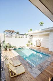 Kyal Kara Transformed This Central Coast Home With Practical Materials And Organic Textures Pool Backyard Pool Swimming Pools Backyard Backyard Pool Designs