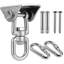 Comparison shop for swivel hook home in home. Mdairc Heavy Duty Stainless Steel Hanging Kit Swing Hangers And Hammock Spring And Swing Swivel Spinner Kglobal Swivel Hook And Locking Snap Hooks For Wooden Sets Tire Swing Swivel Seat Trapeze Yoga