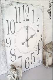 Der anstrich für den couchtisch. Scheunenzauber Diy Shabby Chic Xl Wanduhr