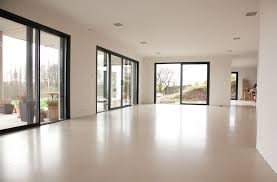 Maison Sol Beton Cire Coule Sur Chape Beton Cire Blanc Beton Banche Beton Cire