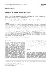 As methods to determine body fat directly are difficult, the diagnosis of obesity is often based on bmi. Pdf Quality Of Life Of Obese Children In Malaysia