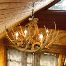 Vintage resin antler chandelier deer horn ceiling light. Antler Chandeliers Antler Light Fixtures Cabin Place