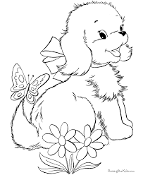 Cute Puppy Image To Print And Color 033 Puppy Coloring Pages Animal Coloring Pages Dog Coloring Page