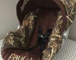 Car Seat Canopy Muddy Girl Fleece Camo Baby N Purple Minky Etsy
