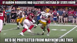 Aaron Rodgers No Protection Funny Photos Of People Sports Memes Sports Humor Nick wright claims aaron rodgers is the goat not tom brady, not patrick mahomes. aaron rodgers no protection funny