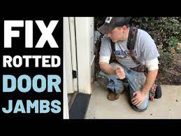 How To Repair Rotted Door Jambs Youtube Door Jamb Replace Exterior Door Door Frame Repair