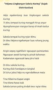 Contoh syair cinta sejati yang romantis jika diberikan kepada kekasih hati akan membuatnya hanyut dalam lautan asmara. Sajak Basa Sunda Tentang Lingkungan Sakola Mudah