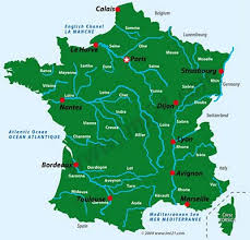 France is one of nearly 200 countries illustrated on our blue ocean laminated map of the world. A Map Showing The Main Rivers Of France