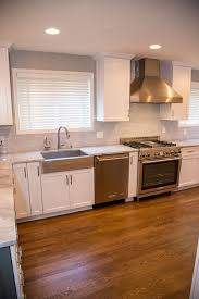 This Kitchen Had A Big Transition Walls Soffits Countertops And The Old Tile Backsplash Were All Torn Out And A Doo Transitional Kitchen Kitchen New Cabinet