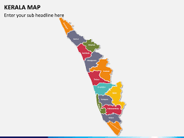 The map shows kerala state with cities, towns, expressways, main roads and streets, cochin international airport (iata code: Kerala Map Powerpoint Template Ppt Slides Sketchbubble