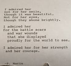 I Admire You Strength And Your Courage Strong Woman Smarie Strength Courage Admire Poem Poetry Quotes About Strength New Quotes Admire Quotes
