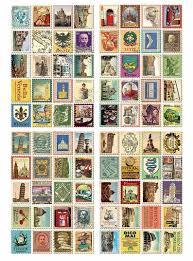 Retro Italy Stamp Stickers 4 Sheets 80pcs Vintage Sticker Etsy In 2020 Postage Stamp Art Vintage Postage Stamps Postage Stamp Design