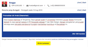 Dan yang terpenting, semuanya gratis! Contoh Promosikan Diri Anda Di Jobstreet Yang Disarankan Hostze Blogger Tips Dan Trik