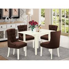 Enjoy free shipping on modern dining room sets over $35. Shop Black Friday Deals On Rectangle Wood Table And Dining Room Chairs With Chocolate Color Linen Fabric Seat Number Of Chairs Option Overstock 32448773