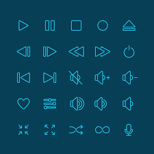 Media Player Icon Set Download On Behance Find The Download Link To This Set On Behance This Icon Set Is The Perfect Fit For Both Mu Icon Icon Set Music Icon