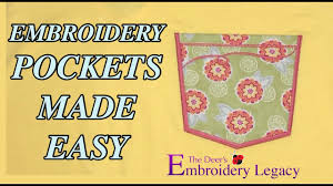 Prepping the shirt for embroidery. How To Embroider A Custom In The Hoop Pocket On A Shirt Or Any Garment Youtube
