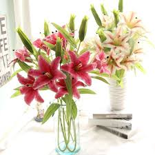 Wholesale artificial silk flowers & plants. Wholesale Real Touch Artificial Lily Flower For Home Wedding Decor Henan Yongnuo Trading Co Ltd Ecplaza Net