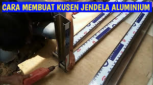 Solusi kusen pintu jendela aluminium bangunan anda. Cara Membuat Kusen Jendela Aluminium Kusen Aluminium Youtube