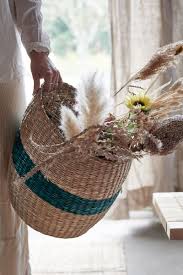 Tjillevips Kollektion Handgeflochtene Korbe Korb Und Kiste Gruner Korb Korb