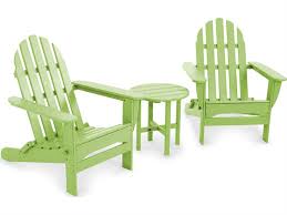 Polywood Classic Adirondack Recycled Plastic 3 Piece Lounge Set Pws214 1 In 2020 Folding Adirondack Chairs Adirondack Chair Polywood