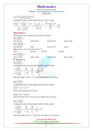 The field emerged in the hellenistic world during the 3rd century bc from applications of geometry to astronomical studies. Ncert Solutions For Class 10 Maths Chapter 8 Introduction To Trigo