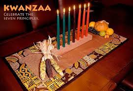 Place a mat, called mkeka, down, and place the rest of the kwanzaa symbols on or alongside it. Kwanzaa Table Mat Sew4home