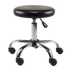 Perfect for use at a makeup the plush adjustable seat is upholstered in a white faux fur fabric adding style to the piece. Clark Adjustable Height Swivel Bar Stool With Cushion Black Winsome Target