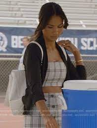 Layla Checked Crop Top And Skirt On All American Fashion Teenage Girls Teenage Girl Outfits Layla