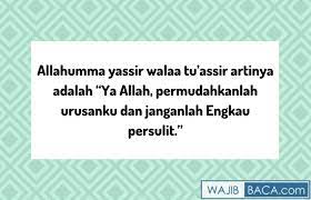 Doa Diberi Kemudahan Allahumma Yassir Kumpulan Materi Pelajaran Dan Contoh Soal 9