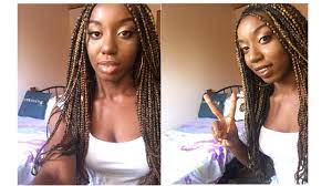 Diy Blonde Black Knotless Box Braids Only 22usd Youtube Knotless box braids are essentially box braids done with a different technique to install them—without the traditional association of pain at the root of the install, says ms.