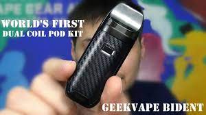 First off is the bident pod b1 0.8 ohm dl coil. Geekvape Bident 950mah Pod Kit Dual Coil Pod System Vape Youtube