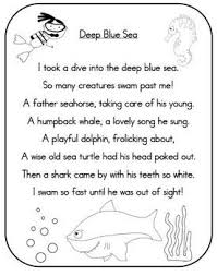 Ocean Poem Pack Mini Unit Ocean Theme Preschool Kids Poems Preschool Poems