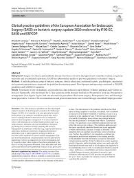 Pdf Clinical Practice Guidelines Of The European Association For Endoscopic Surgery Eaes On Bariatric Surgery Update 2020 Endorsed By Ifso Ec Easo And Espcop