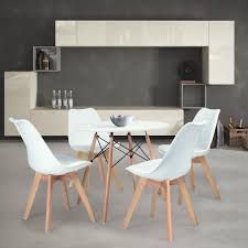 5% off $2,000 | 8% off $5,000 | 10% off $8,000 $150 delivery & set up | all indoor furniture orders | entire contiguous u.s. Furniture R Dining Chairs Set Of 4 Eames Style Pu Leather Solid Wood Beech Legs White Walmart Canada